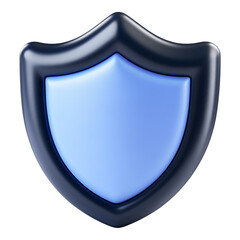A modern blue shield icon representing a secure virtual private network (VPN) tunnel, set against a contrasting black background to symbolize digital protection and privacy in online communications.