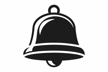  bell icon line art silhouette vector illustration