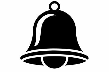  bell icon line art silhouette vector illustration