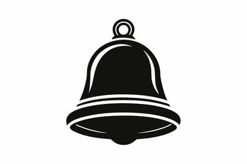  bell icon line art silhouette vector illustration