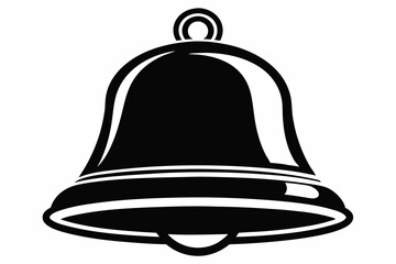  bell icon line art silhouette vector illustration