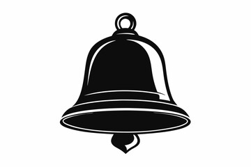  bell icon line art silhouette vector illustration