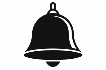  bell icon line art silhouette vector illustration