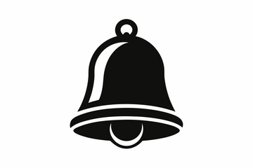  bell icon line art silhouette vector illustration