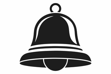  bell icon line art silhouette vector illustration