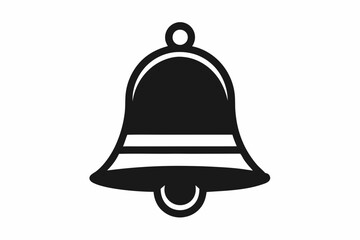  bell icon line art silhouette vector illustration