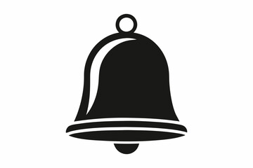  bell icon line art silhouette vector illustration
