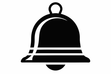  bell icon line art silhouette vector illustration