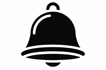  bell icon line art silhouette vector illustration