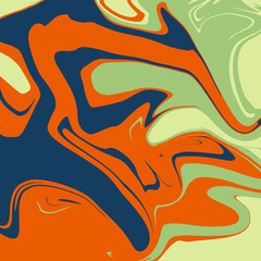 Colorful Abstract Marble Pattern with Organic Shapes