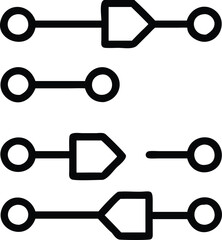 Connection Line Icons  Editable Vector Pack for UI & Apps