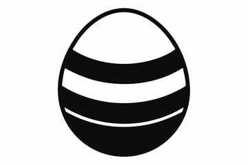 egg icon line art silhouette vector illustration