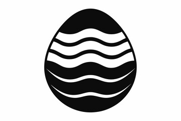 egg icon line art silhouette vector illustration