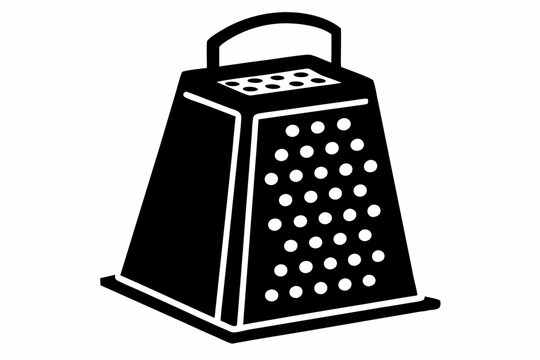 recommend clip art: electric cheese grater line art silhouette vector illustration