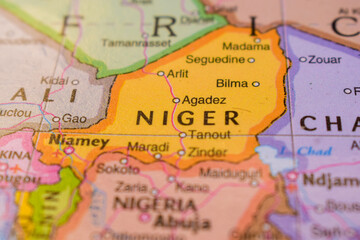 Niger  On The World Map-Geo Political Map