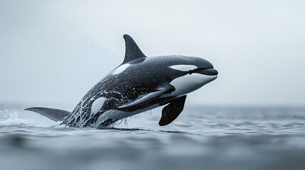 Fototapeta premium dolphin jumping out of water