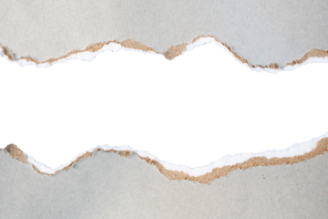 torn paper with transparent center space