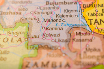 Manono On The World Map-Geo Political Map