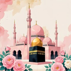 kaaba watercolor