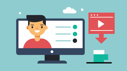 Exporting Process A screen showing the exporting process of a video with a progress bar while the editor looks on with satisfaction signifying completion and professionalism.