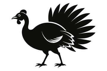 Fototapeta premium turkey line art silhouette vector illustration