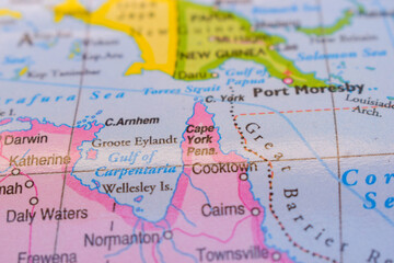 Groote Eylandr  On The World Map-Geo Political Map