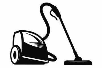 vacuum cleaner line art silhouette vector illustration