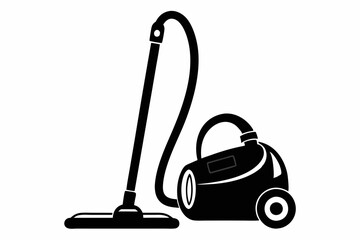 vacuum cleaner line art silhouette vector illustration