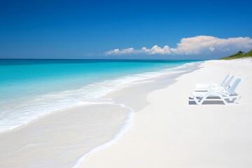 Idyllic Tropical Beach Scene: Serenity on a Pristine Shore