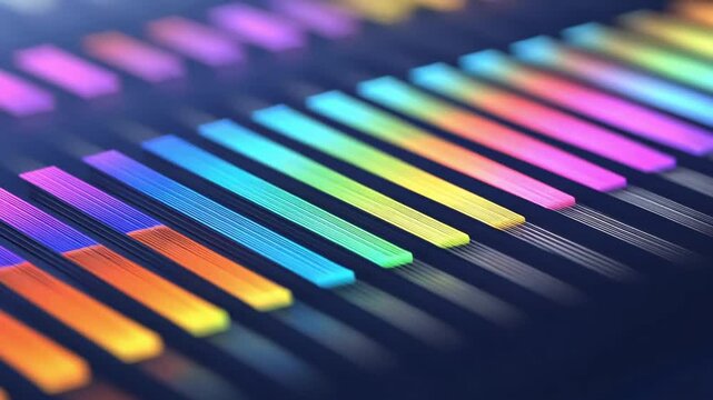 Abstract colorful gradient stripes.