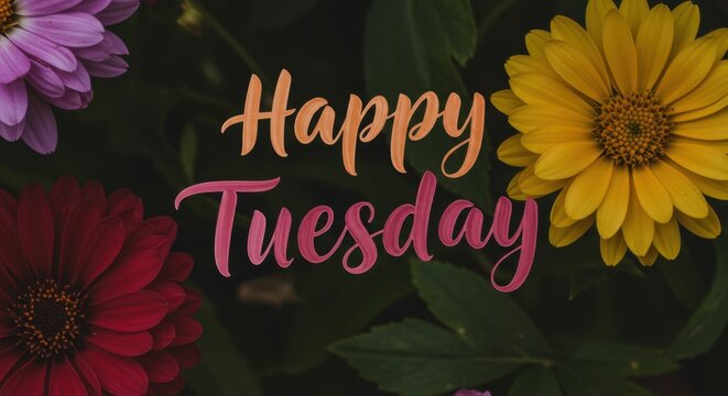 Happy Tuesday Yellow Flowers