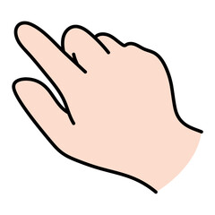 シンプルな手のベクターイラスト