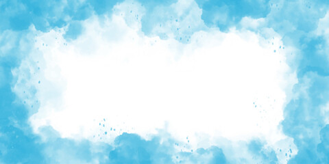 Blue Abstract vector background in splash dirty trendy water colour style