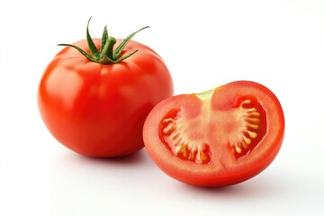 Fresh produce displayed on a clean white surface, perfect for food photography or marketing materials