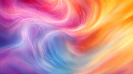 Obraz premium Vibrant tie-dye swirls in soft gradients, embodying creativity and fluidity in abstract design.