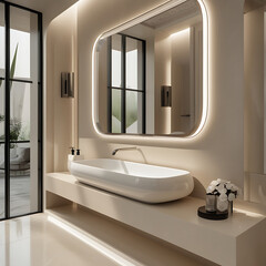 modern bathroom interior