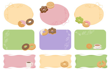 ドーナツのフレームセット