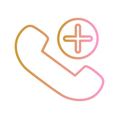 Emergency phone Vector Icon