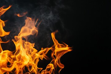 ire burns brightly against a dark background, creating contrast and a dramatic effect.