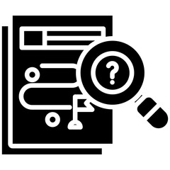 Strategy icon in Glyph Style. Simple Vector Design. Simple Vector Glyph Icon