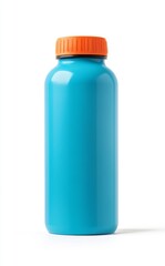Teal water bottle, studio shot, mockup, empty