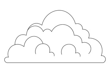 Continuous single line art drawing of speech bubble square shaped chat cloud and thought dialogue
