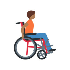 Fototapeta premium Person in Manual Wheelchair 