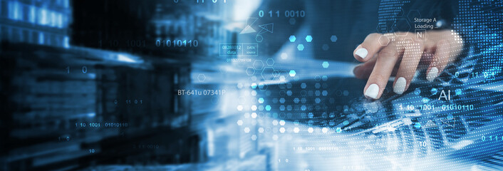 Data science. Innovation technology, digital software development concept. Algorithm and deep learning of AI artificial intelligence, data engineering and global network. data processing technology.