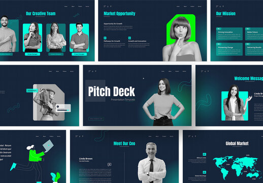 Pitch Deck Presentation Gradient Accent