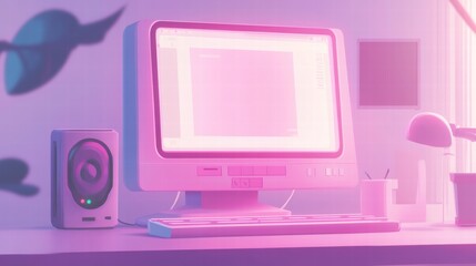 Retro old computer user interface,Pink Y2K computer window page and retro interface of PC screenTrendy,y2k pc element,8 bit pixel art,Transgressive conceptual modern art,kawaii retro 90s style.