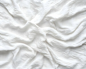 Draped white fabric texture