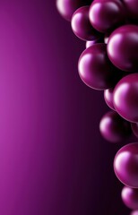 Fototapeta premium A bunch of purple bubbles on a purple 