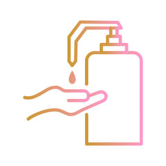 Fototapeta premium Hand sanitizer Vector Icon