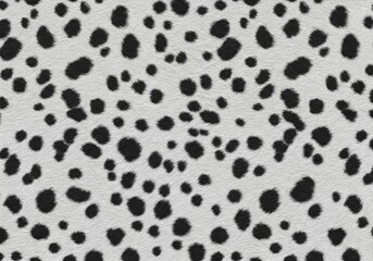 Obraz premium Dalmatian Coat Detail: Spotted Fur Texture